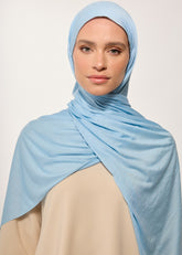 Rabia Z - Bebe Mavi Jarsey Şal